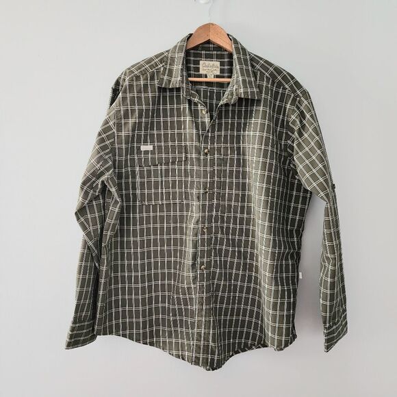 Cabela's plaid button up shirt size XL men's green - Picture 1 of 5